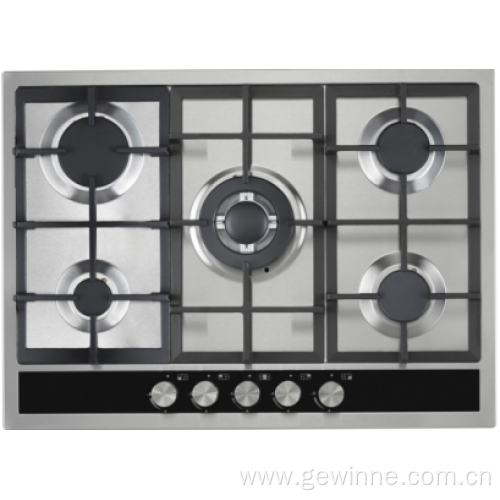 Foshan gas hob 5 burners gas stoves cookers